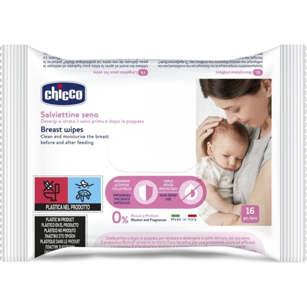 Chicco 916500-Breast Tørrebørnestøjer 16Stk