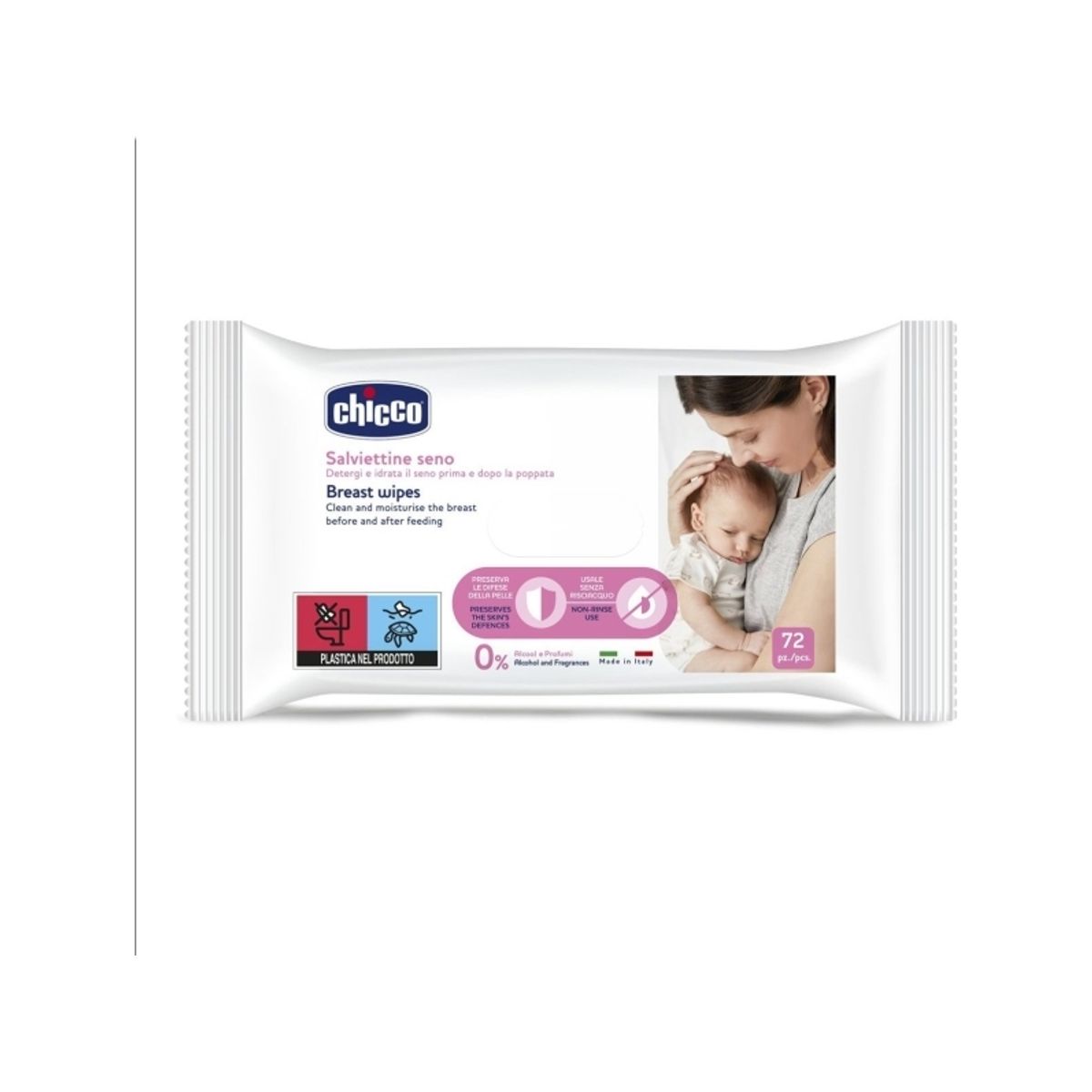 Chicco 916600-Breast Tørrebørnestøjer 72Stk