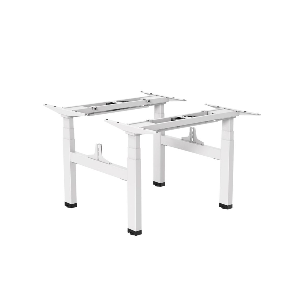 Ergo Office Er-404W Electric Double Height Adjustable Standing/Sitting Desk Frame Without Desk Tops White