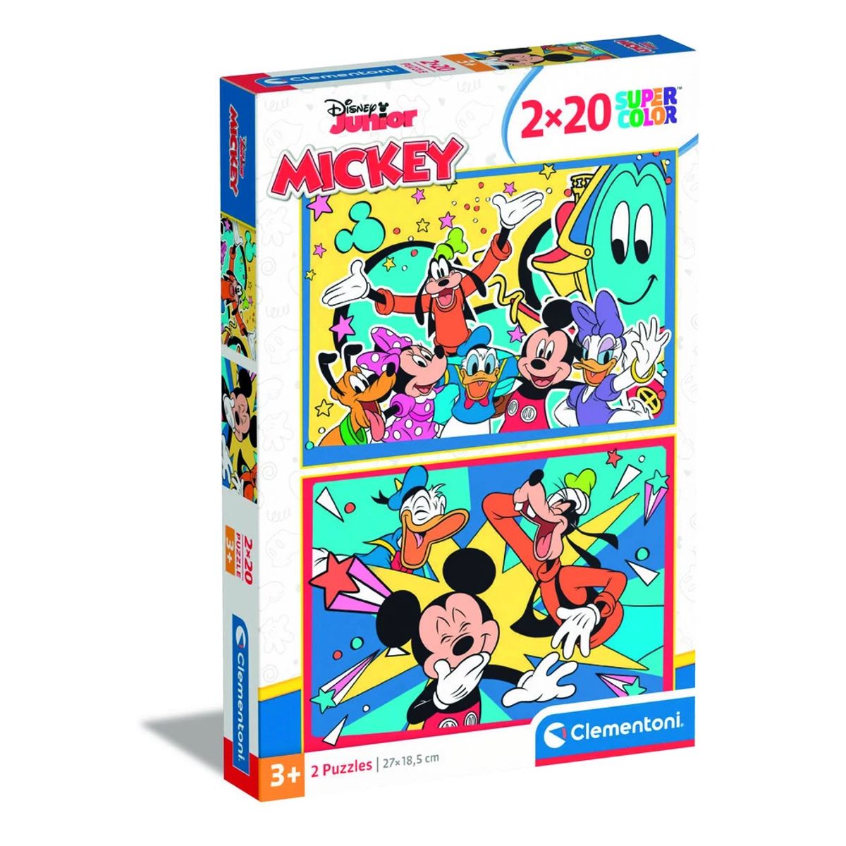 Puslespil Mickey New 2 X 20 brikker