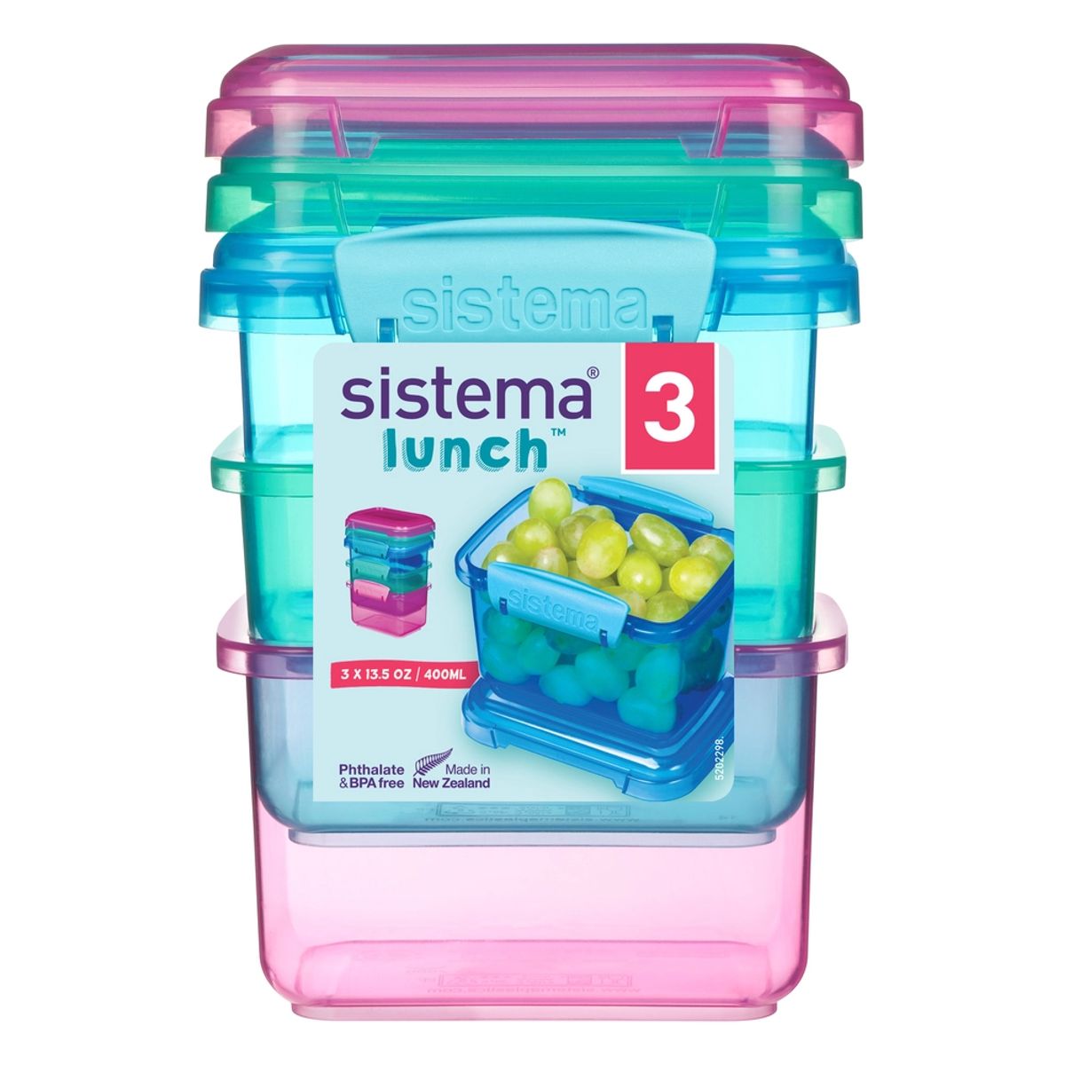 Sistema lunch 400 ml. 3 pak