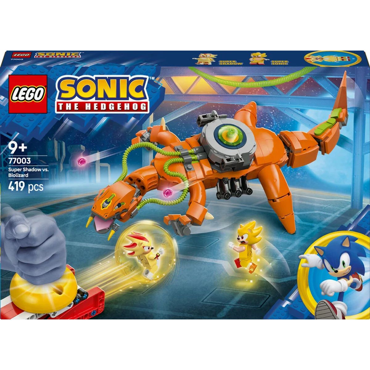 77003 LEGO Sonic Super Shadow mod Biolizard