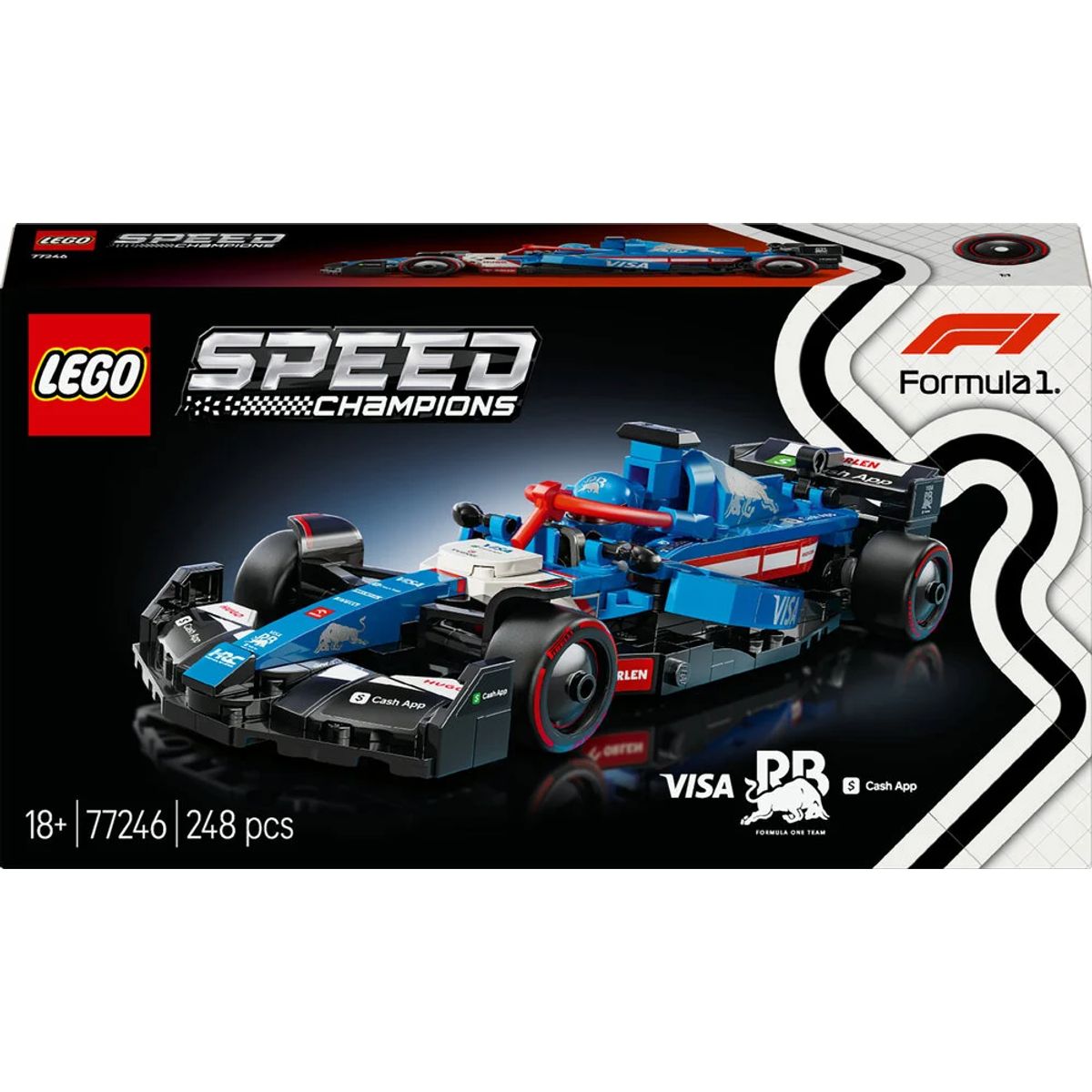 77246 LEGO Speed Champions Visa Cash App RB VCARB 01 F1 ®-racerbil