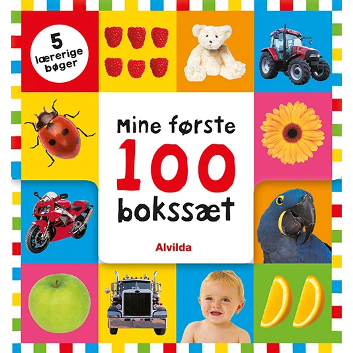 Mine første 100 - bokssæt (5 lærerige bøger)