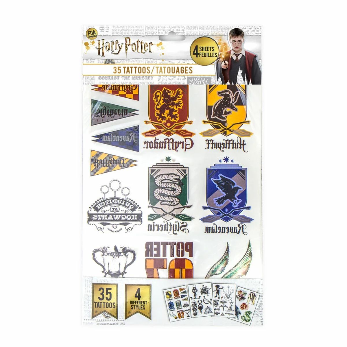 Harry Potter Tatoveringer, 35 stk.