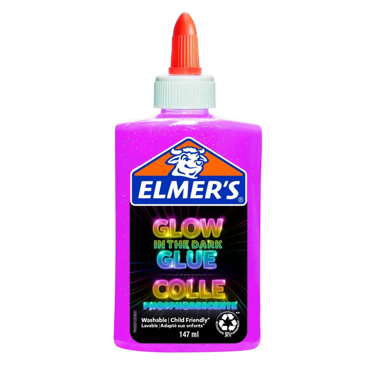 Elmer's Glow-in-the-dark lim lyserød 147 ml