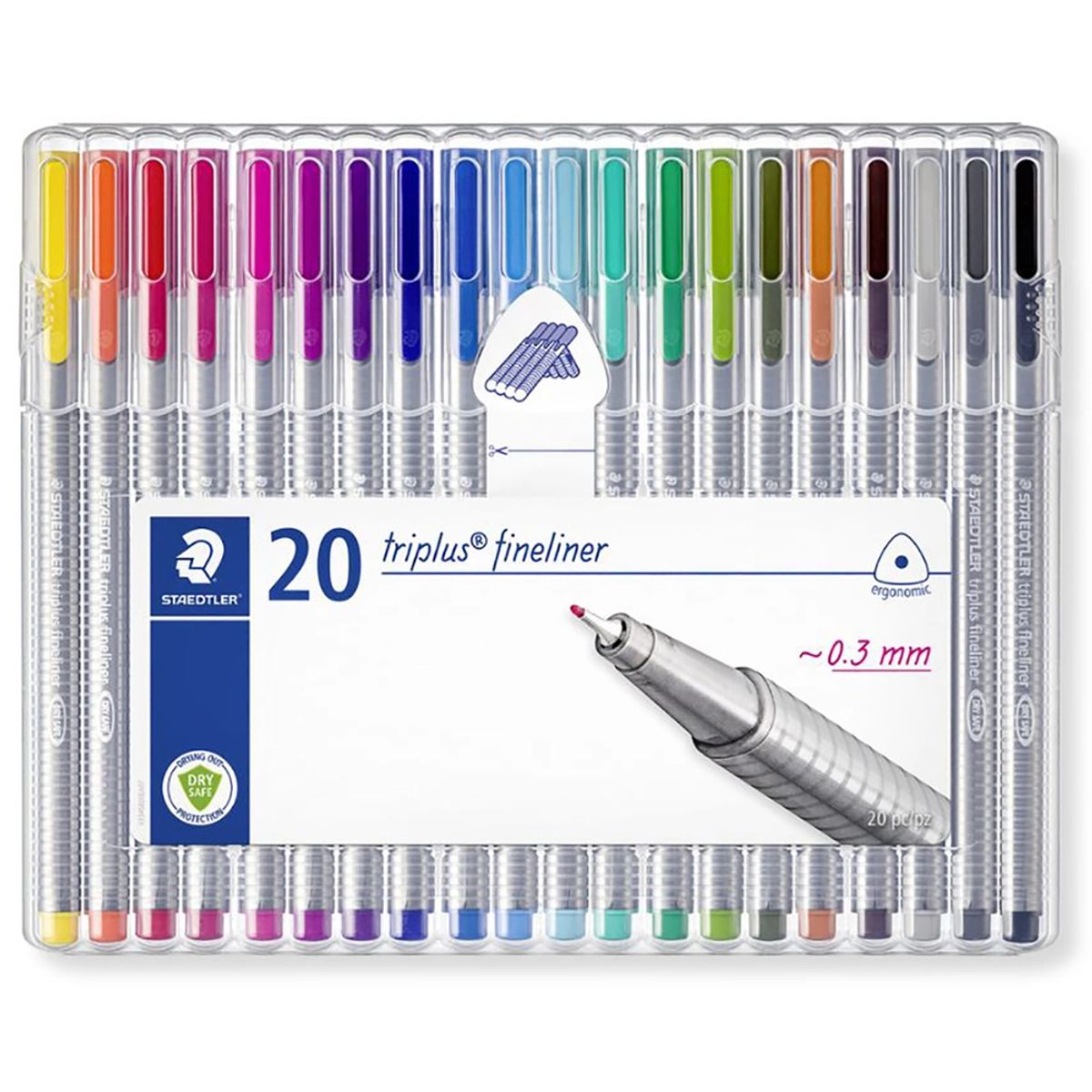 Fineliner Staedtler triplus 20 ass.