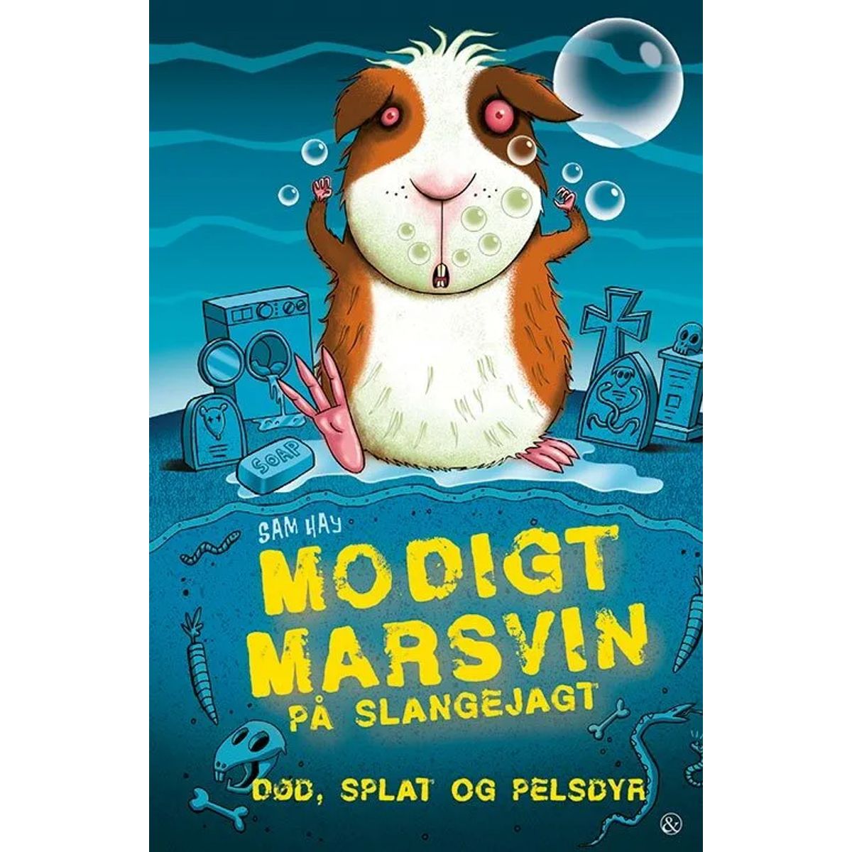 Modigt marsvin på slangejagt