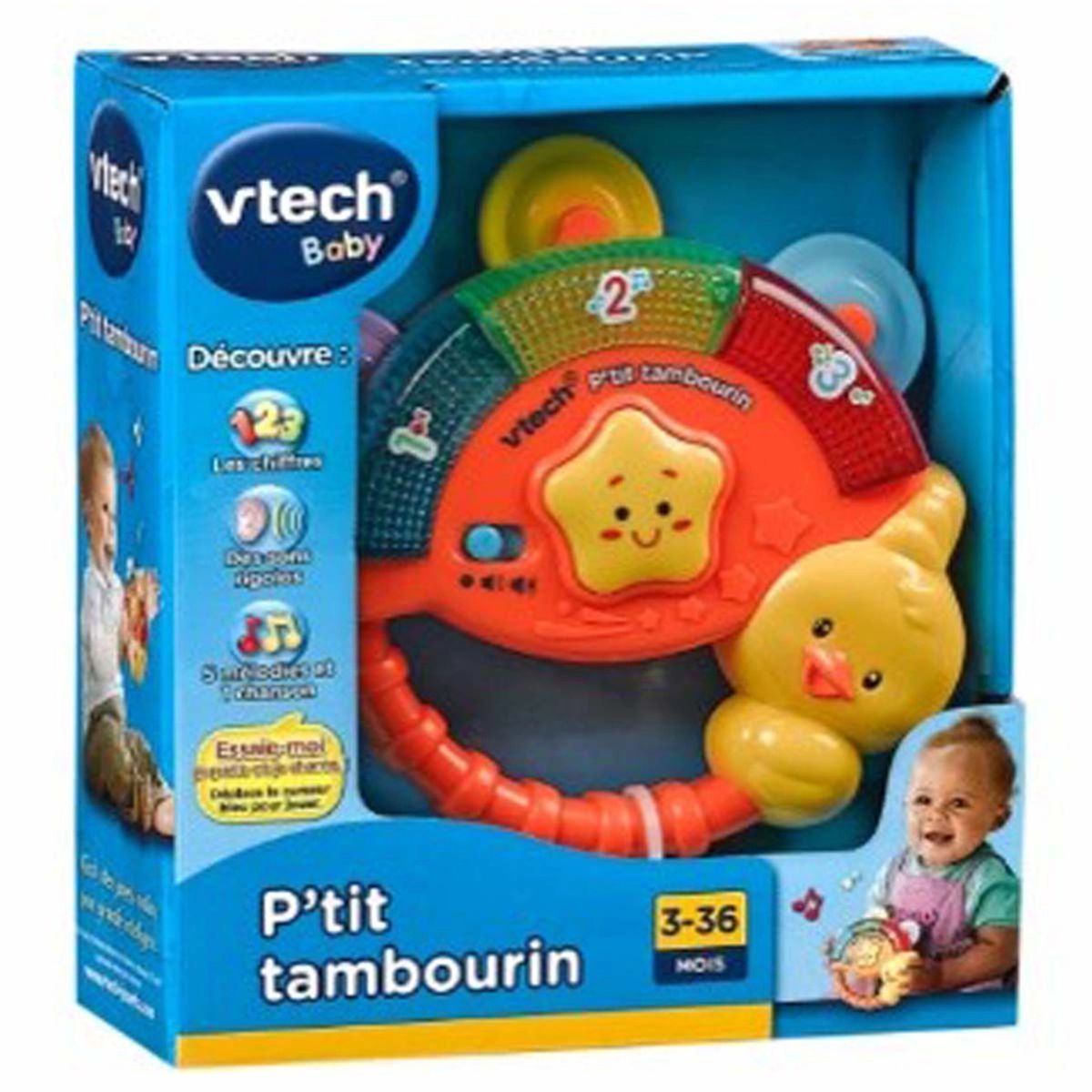 Vtech Tambourinrangle m/ lys&lyd DK & NO