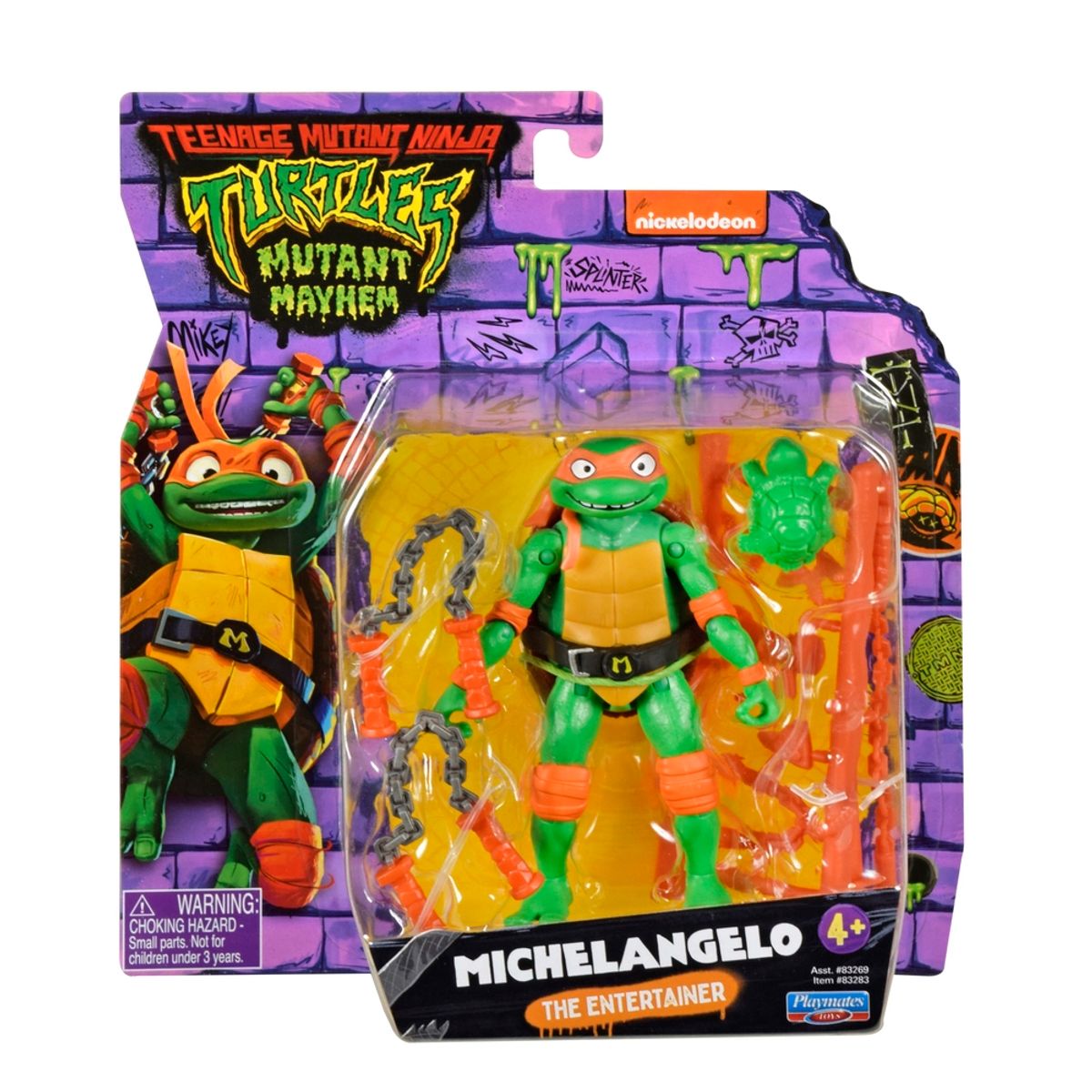 Turtles Mutant Mayhem Basic Figures Michelangelo