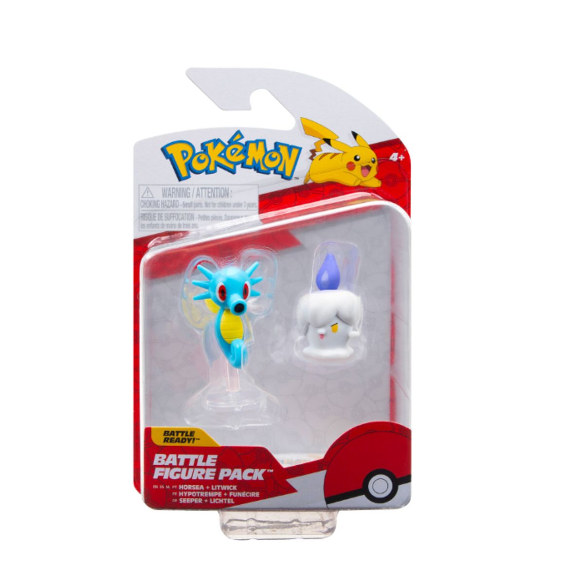 Pokémon Battle Figure Litwick og Horsea