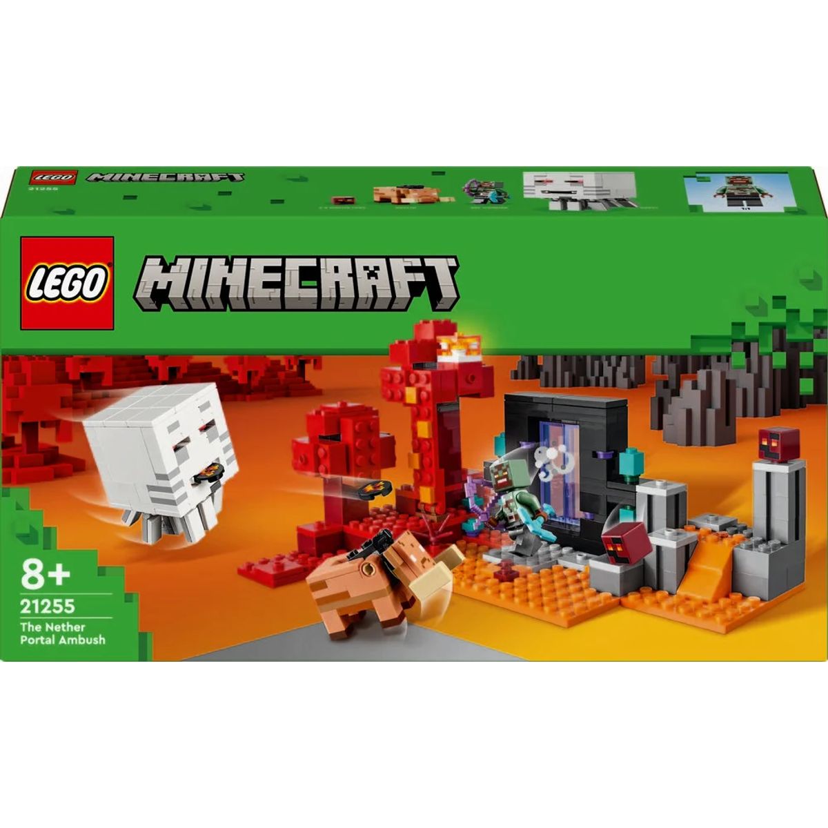 21255 LEGO Minecraft Baghold ved Nether-portalen