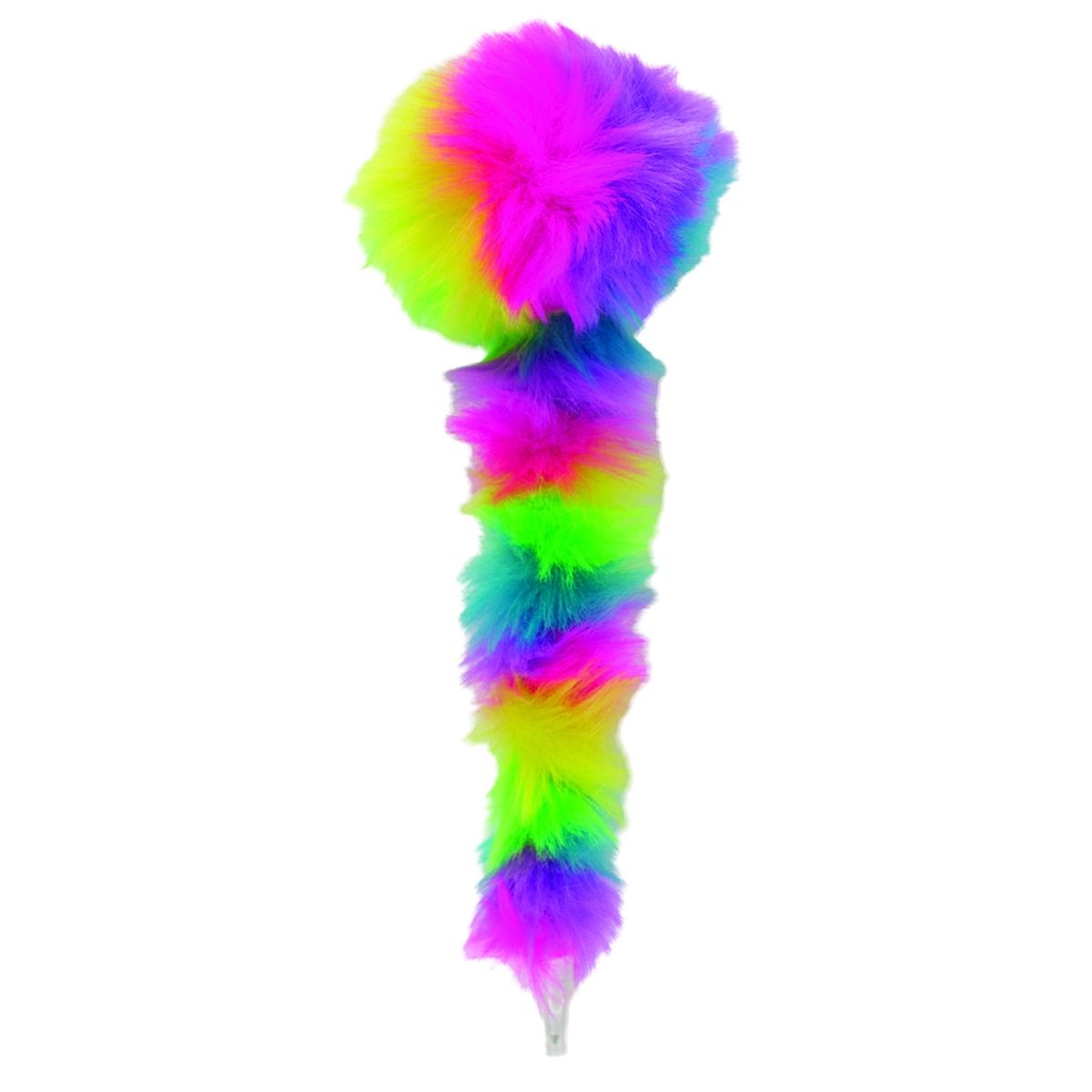 Kuglepen fluffy rainbow