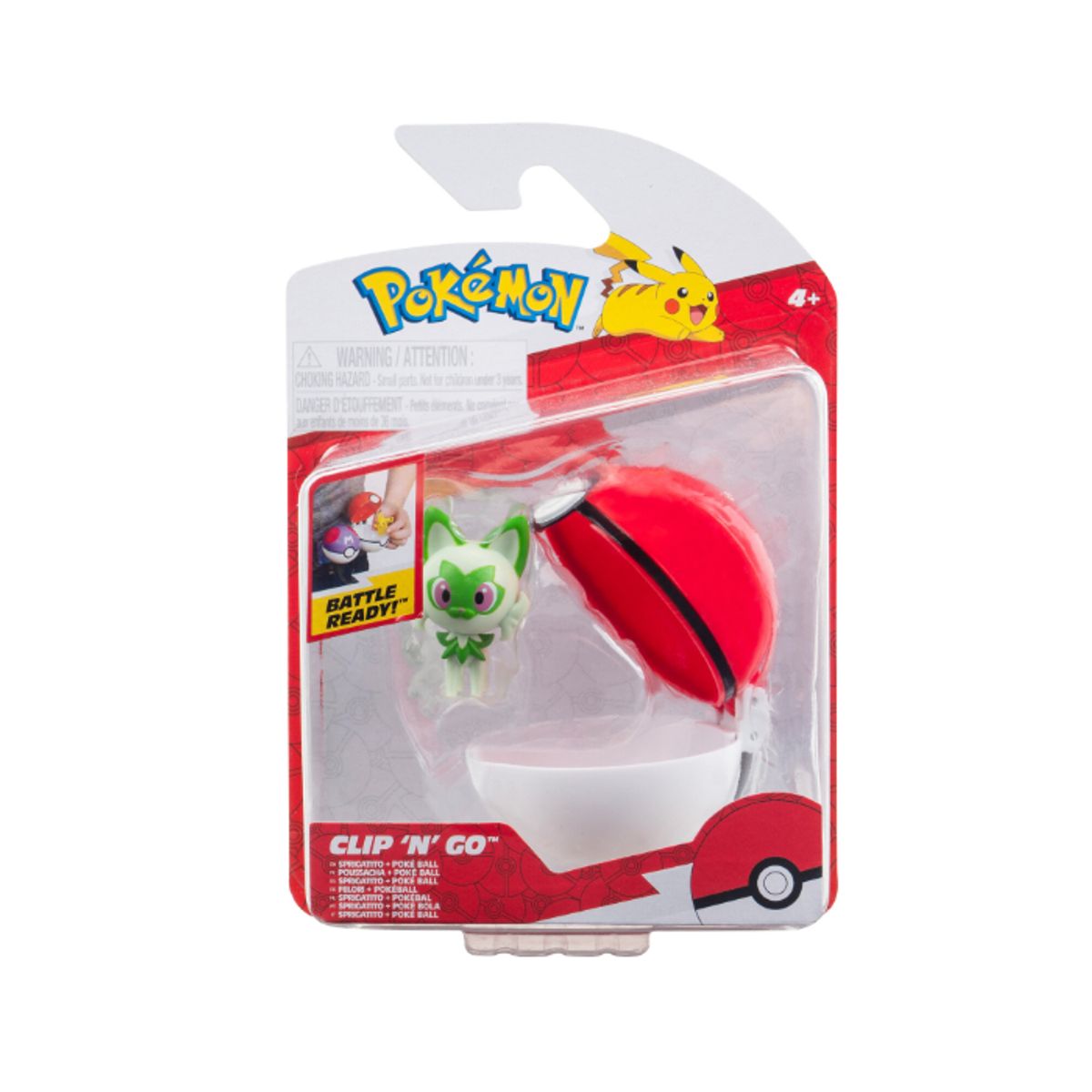 Pokémon Clip 'N Go SPRIGATITO AND POKE BALL