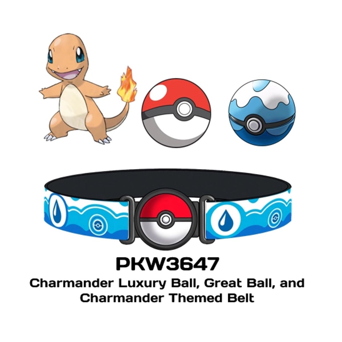 Pokemon Clip N Go Belt Set Charmander