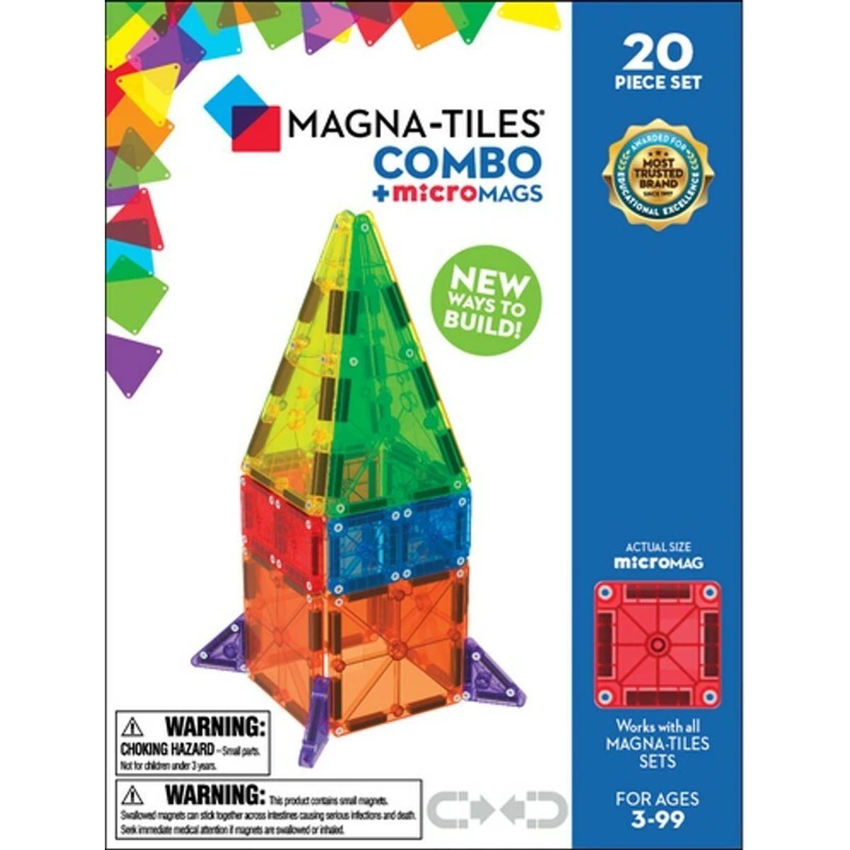 MAGNA-TILES microMAGS Combo 20 stk