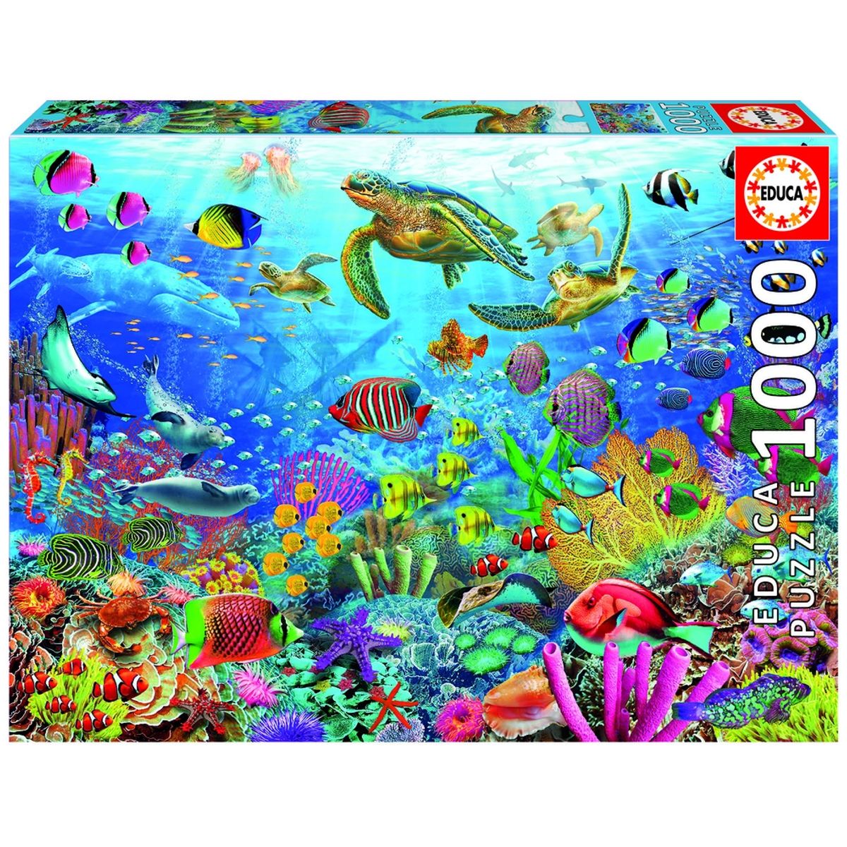 Puslespil Tropical Fantasy Turtles 1000 brikker