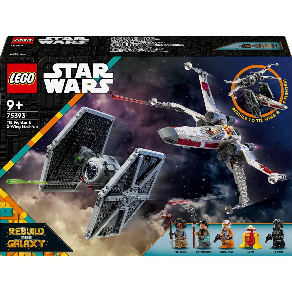 75393 LEGO Star Wars Kombimodel: TIE-jager og X-wing