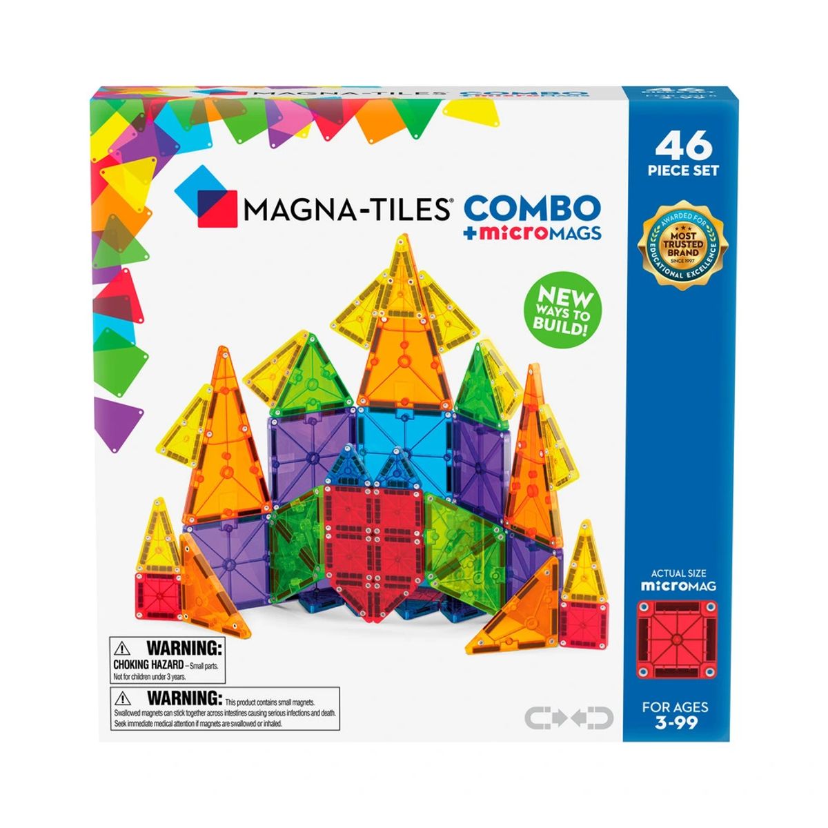 MAGNA-TILES microMAGS Combo 46 stk