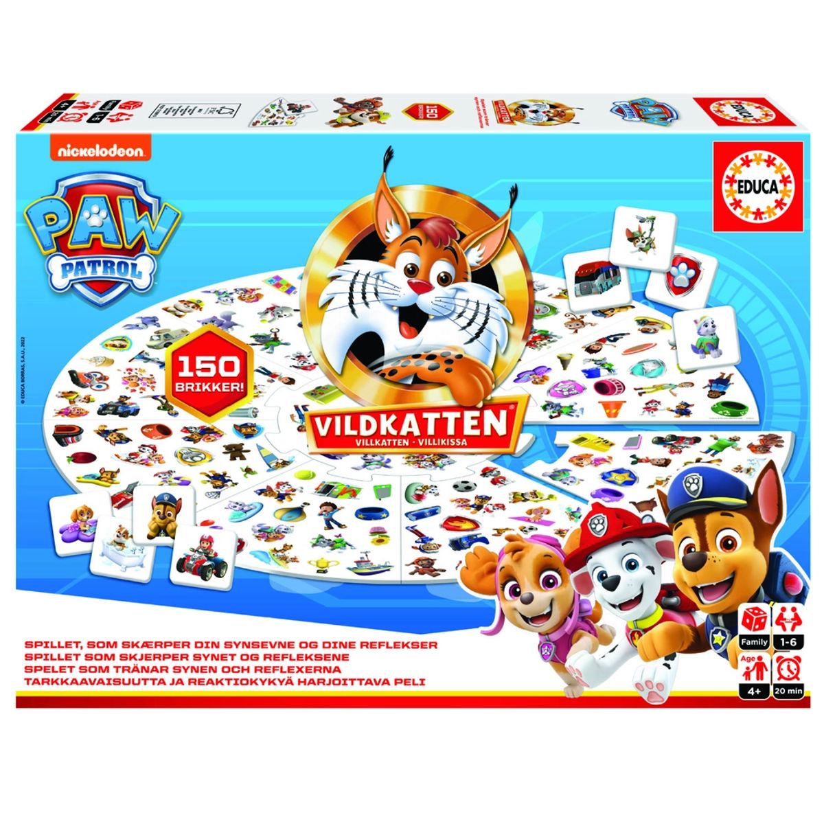 Vildkatten Paw Patrol 150 brikker