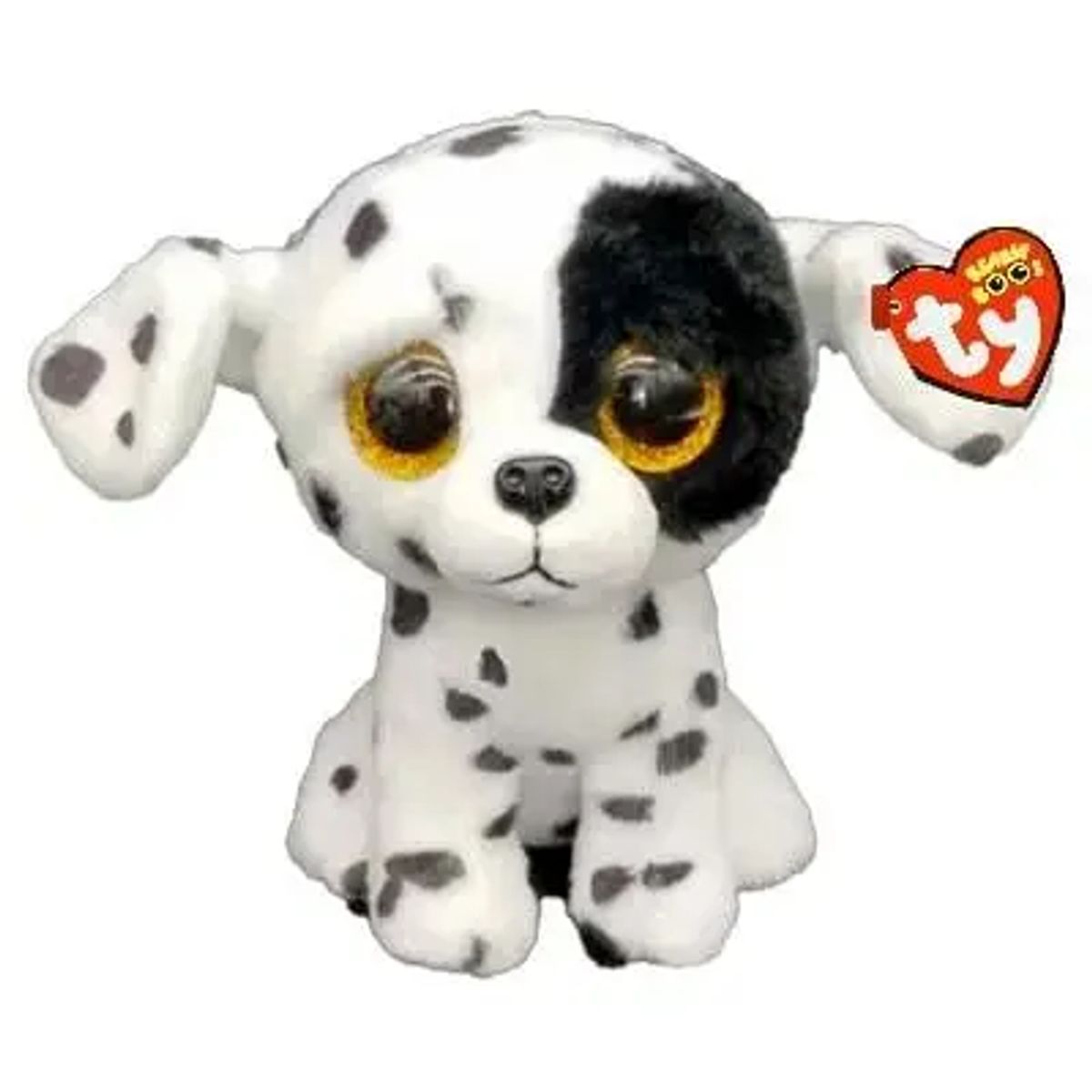 Ty Beanie Boos Luther plettet hund 15,5 cm