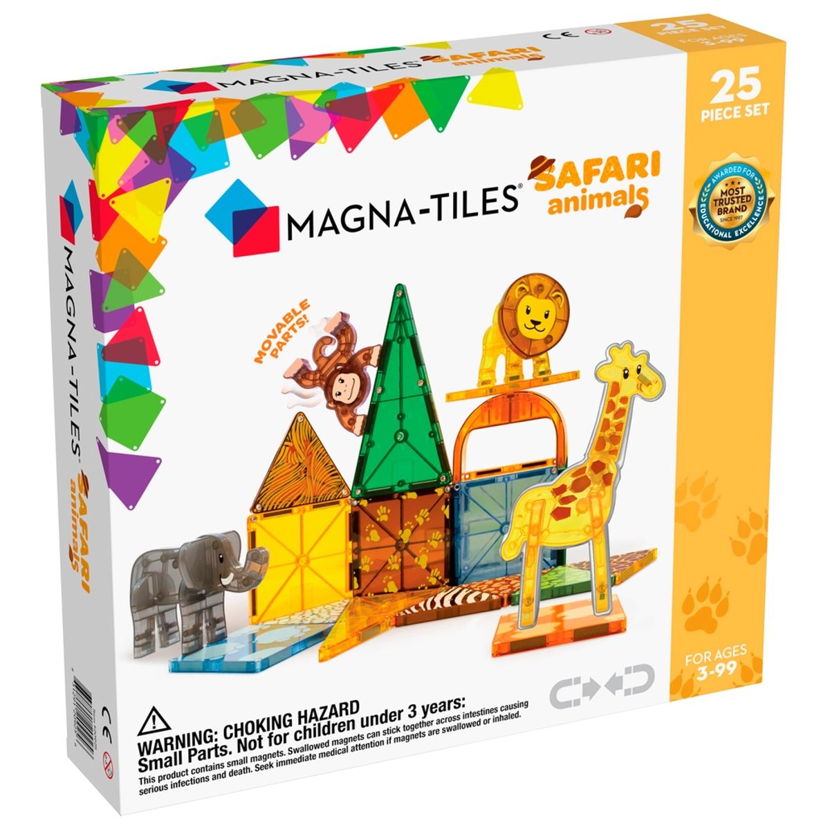 Magna-Tiles Safari Animals 25 stk.