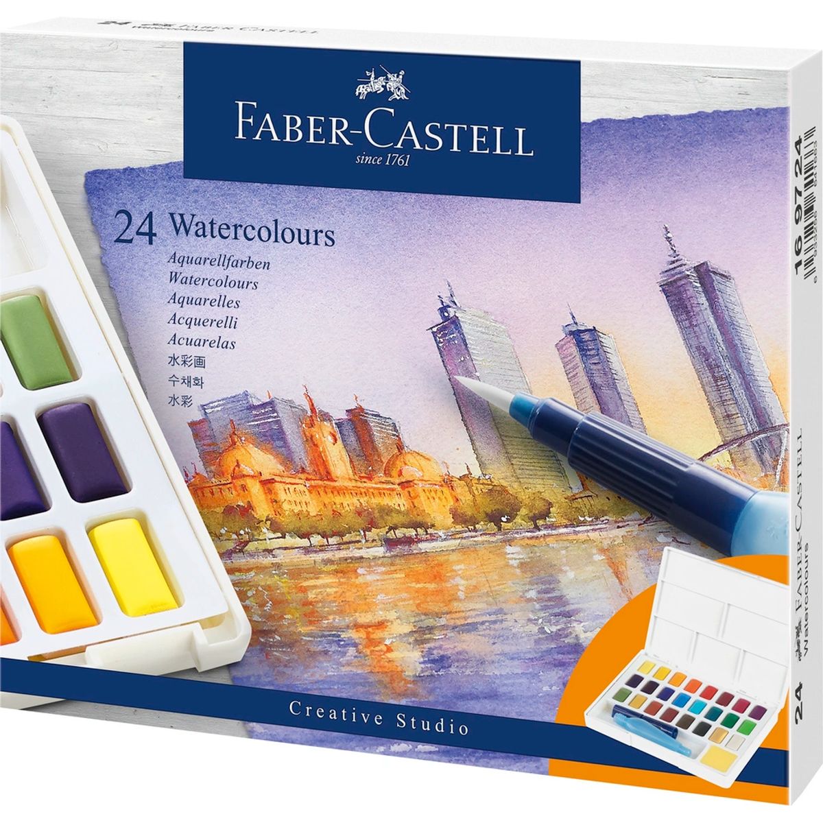 Vandfarver Faber-Castell 24 stk