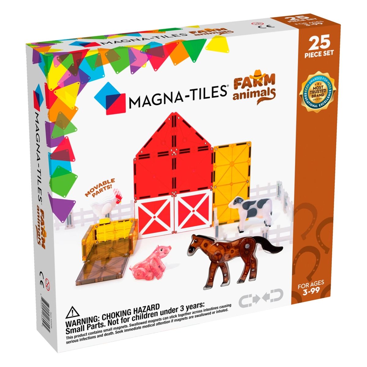 Magna-Tiles Farm Animals 25 stk