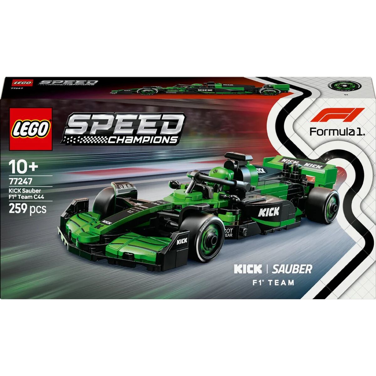 77247 LEGO Speed Champions KICK Sauber F1® Team C44-racerbil