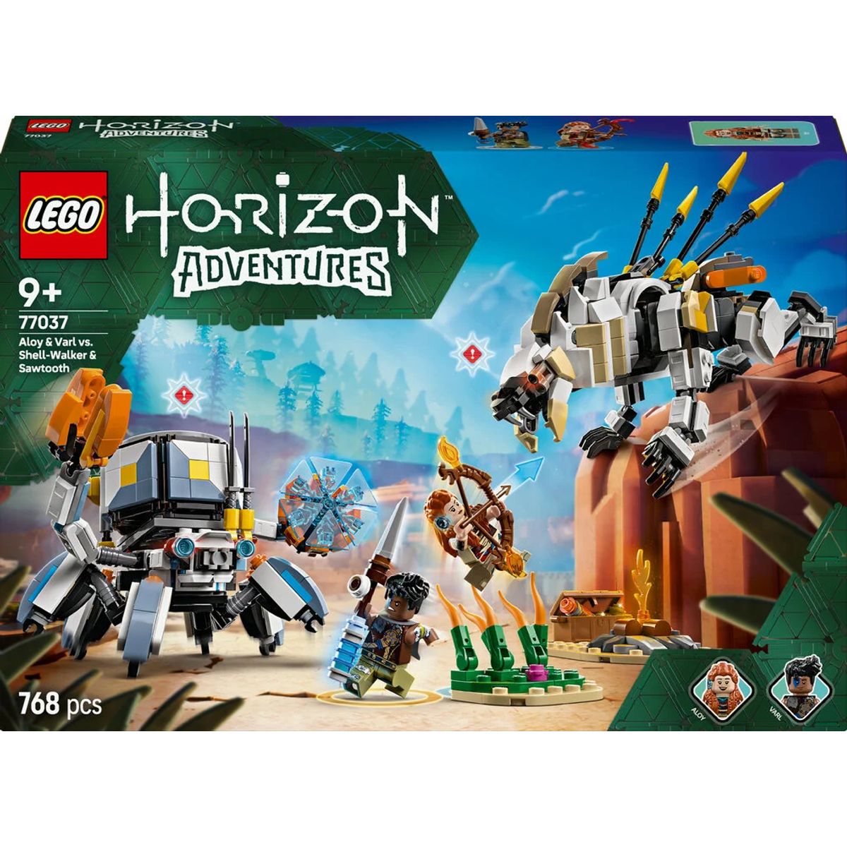 77037 LEGO Horizon Aloy og Varl mod skjoldgænger og savtand