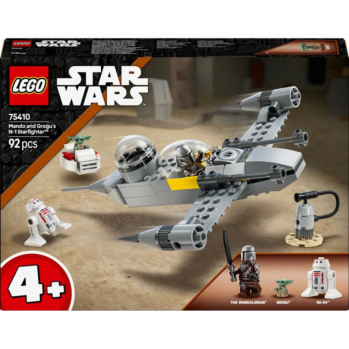 75410 LEGO Star Wars Mando og Grogus N-1-stjernejager