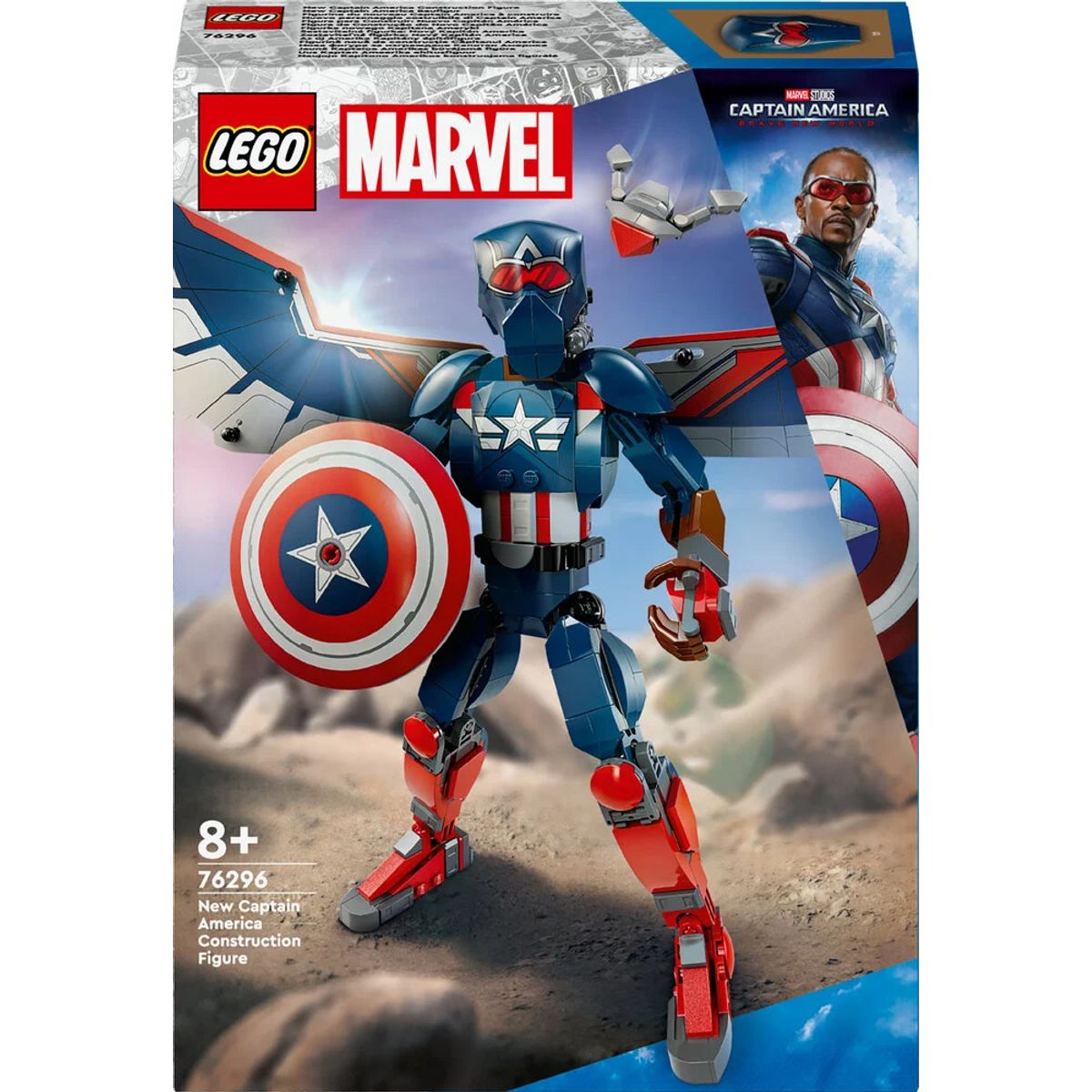 76296 LEGO Super Heroes Marvel Byg selv-figur af den nye Captain America