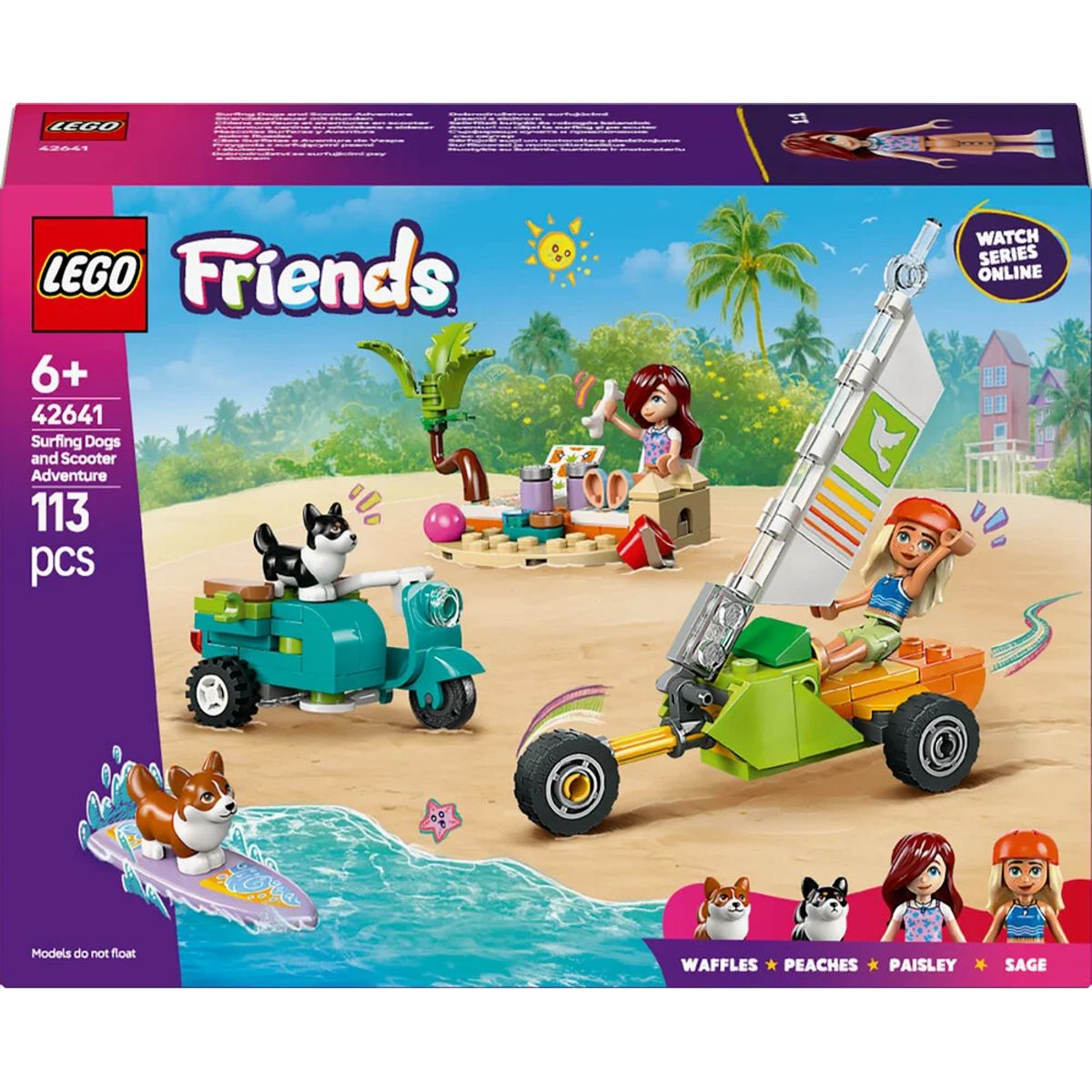 42641 LEGO Friends Eventyr med surfende hunde og scooter