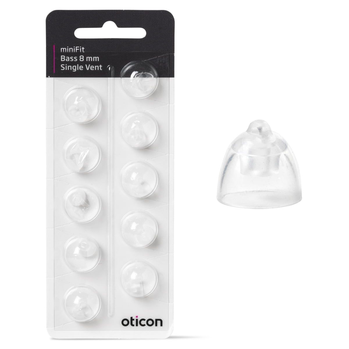 Oticon miniFit Bass 6 mm Single Vent