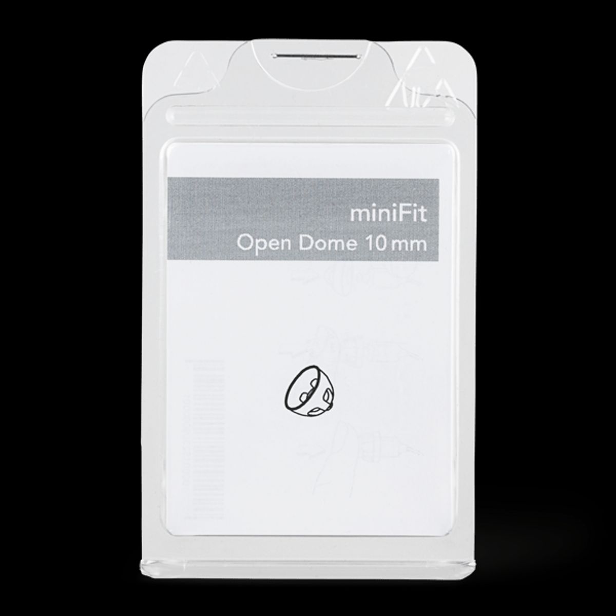 MiniFit Open 10 mm dome