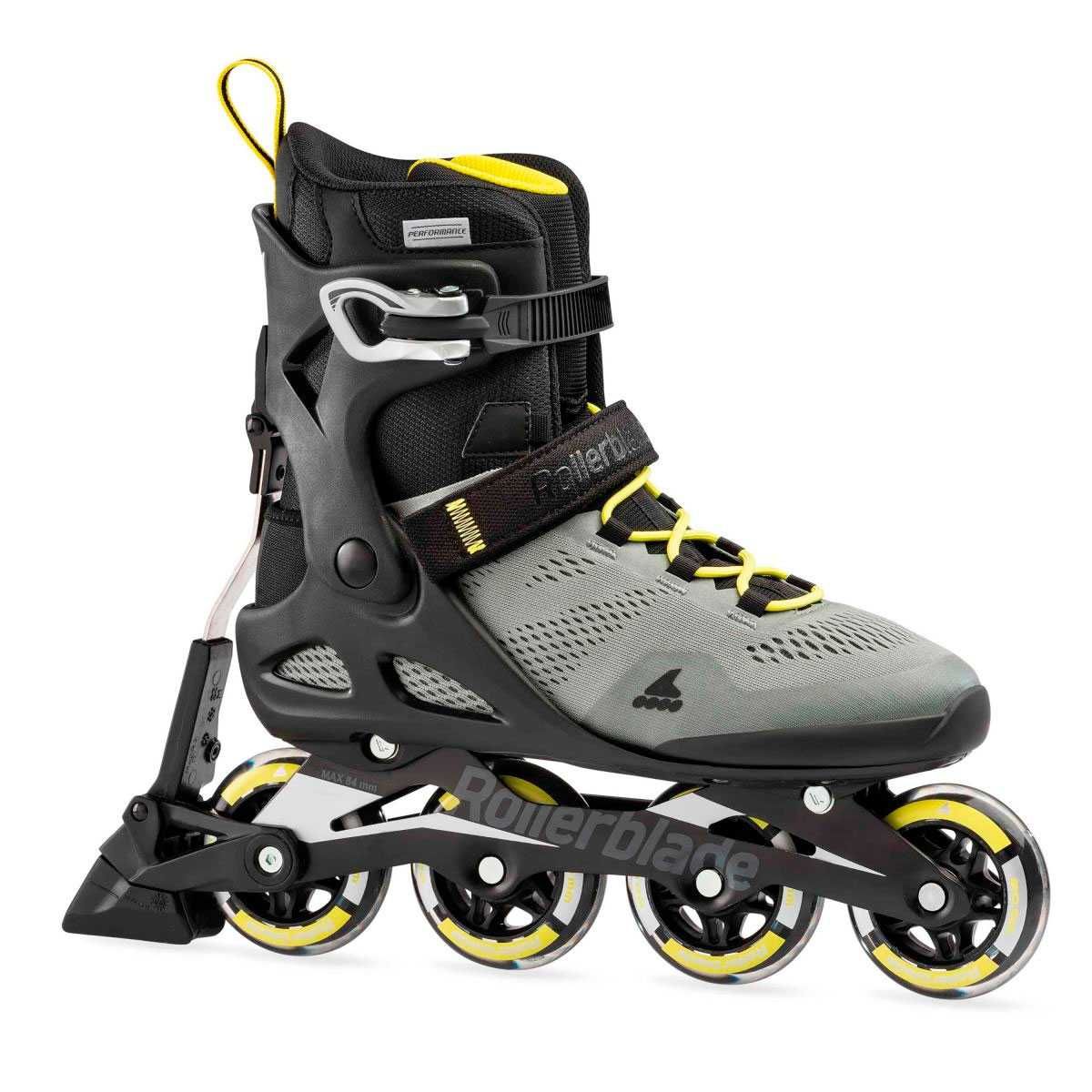 Rollerblade Macroblade 80 Abt Silver/Neon Yellow