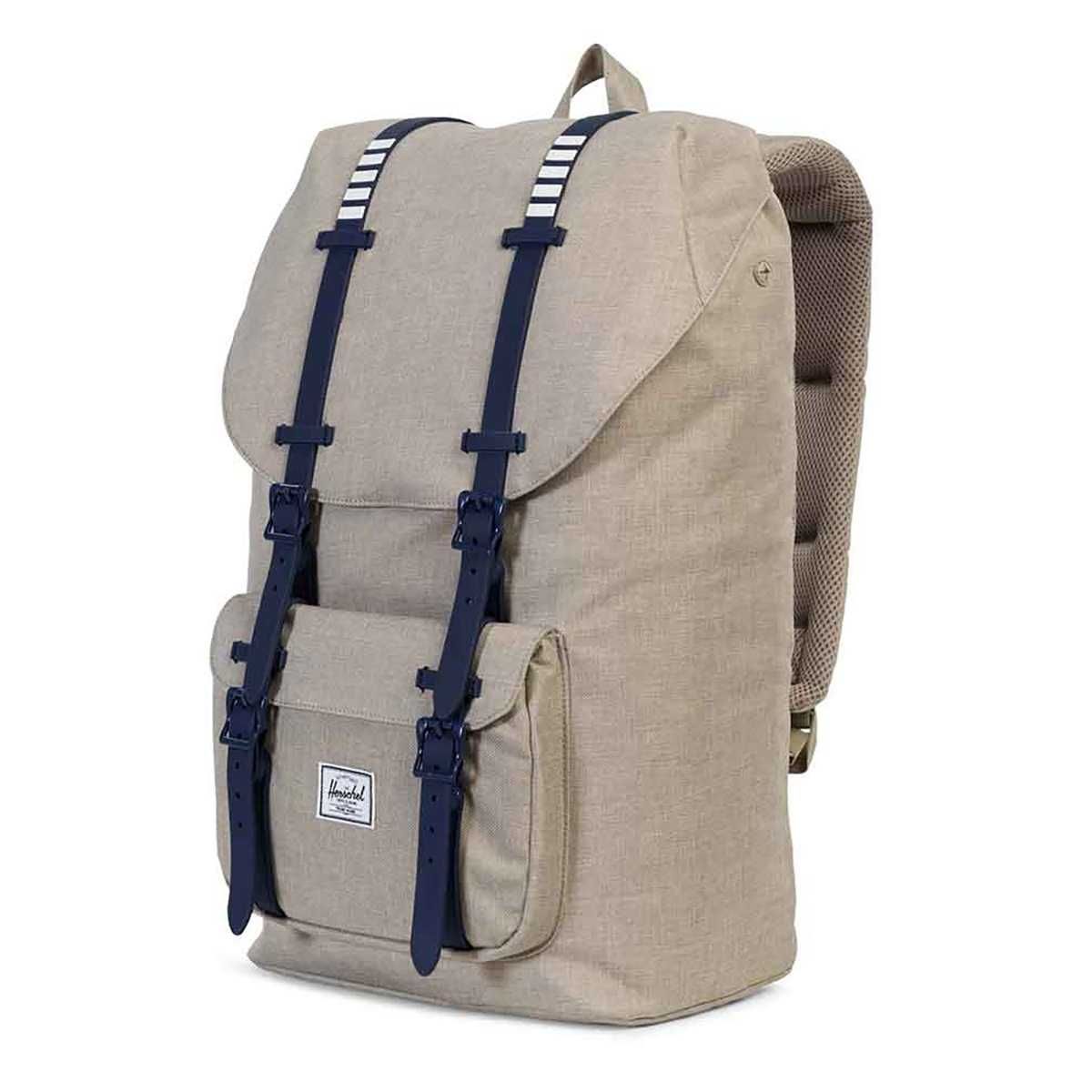 Herschel Little America Rygsæk Light Khaki Crosshatch Peacoat 25L