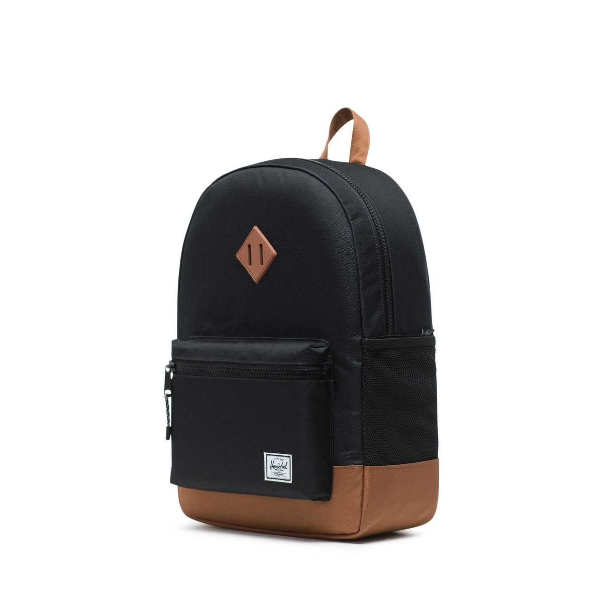 Herschel Heritage Rygsæk Youth Black/Saddle Brown 20L