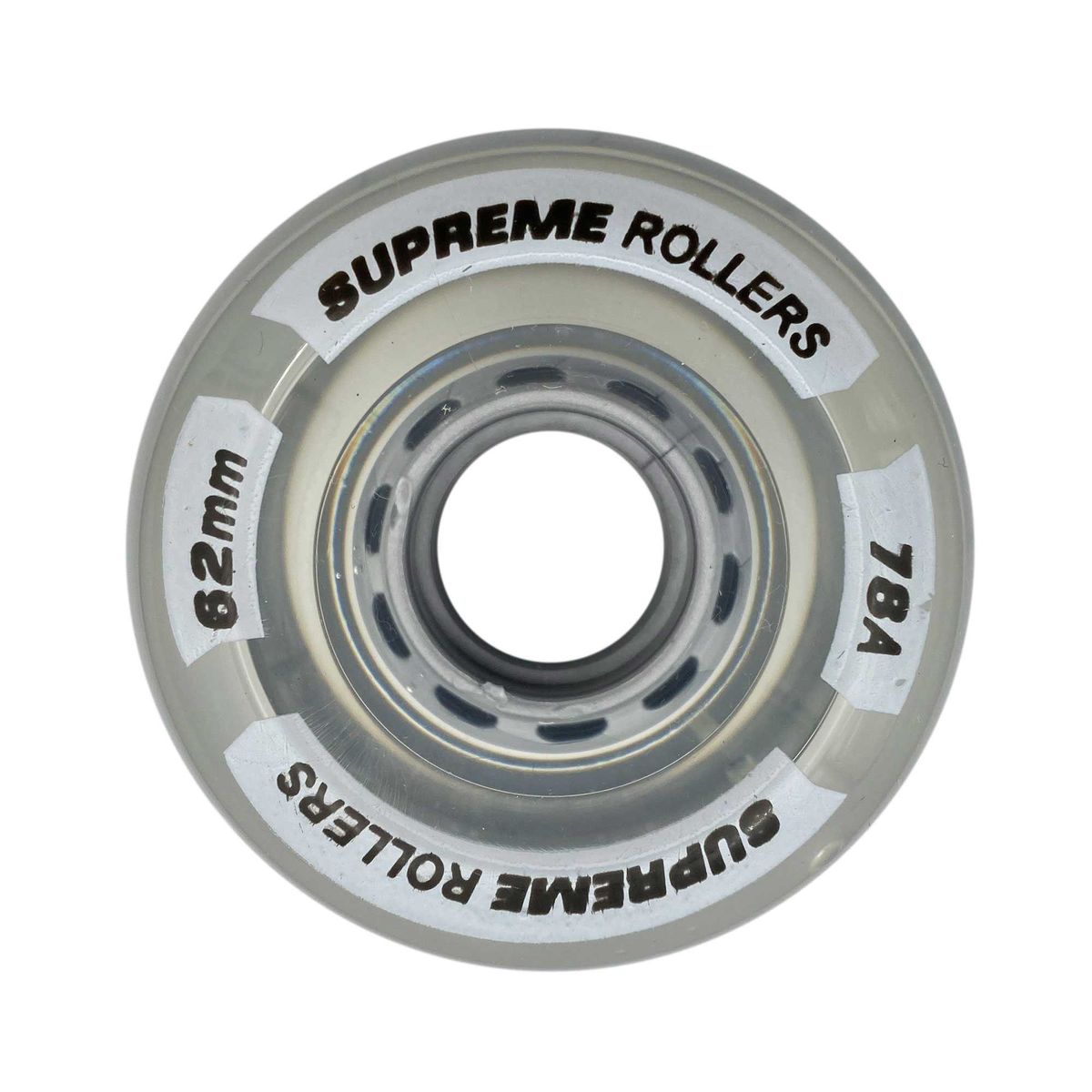 Supreme Rollers Side By Side Hjul 62mm/78A Klar 4-Pak