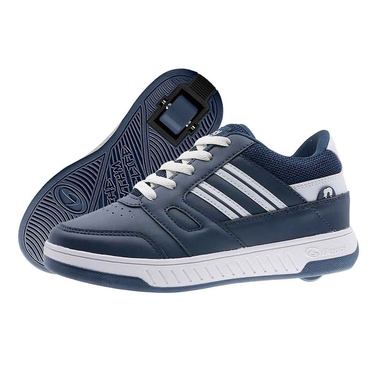 Breezy Rullesko Glitch Navy Blue/White 35