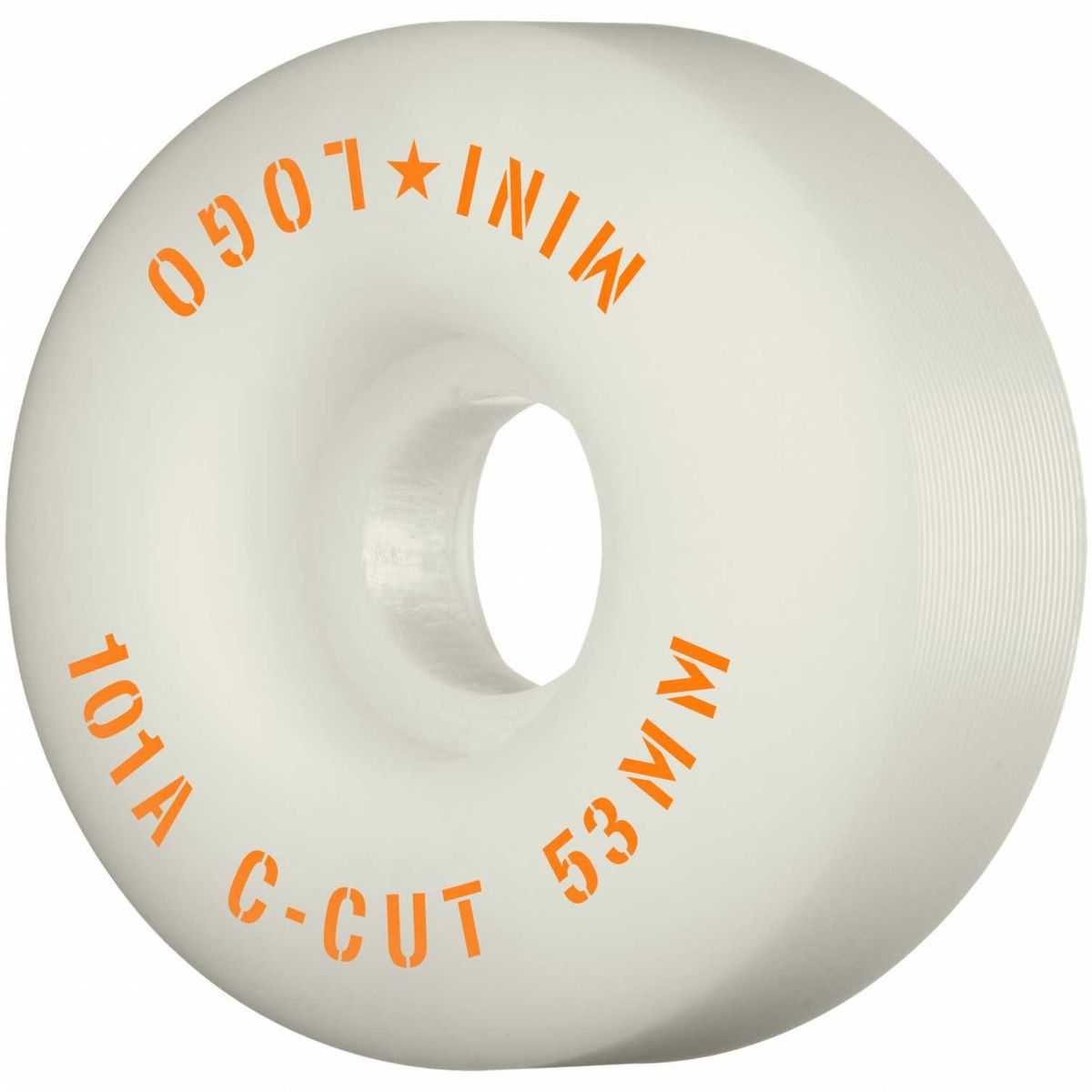 Mini Logo Skateboard Hjul C-cut 53mm 101A White 4-pak