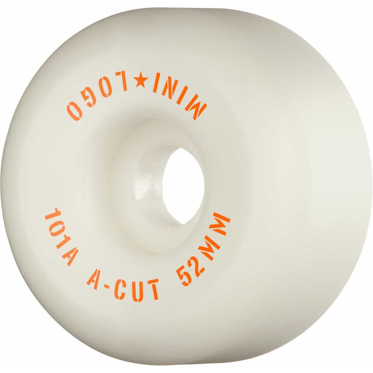 Mini Logo Skateboard Hjul A-cut "2" 52mm 101A White 4-pak