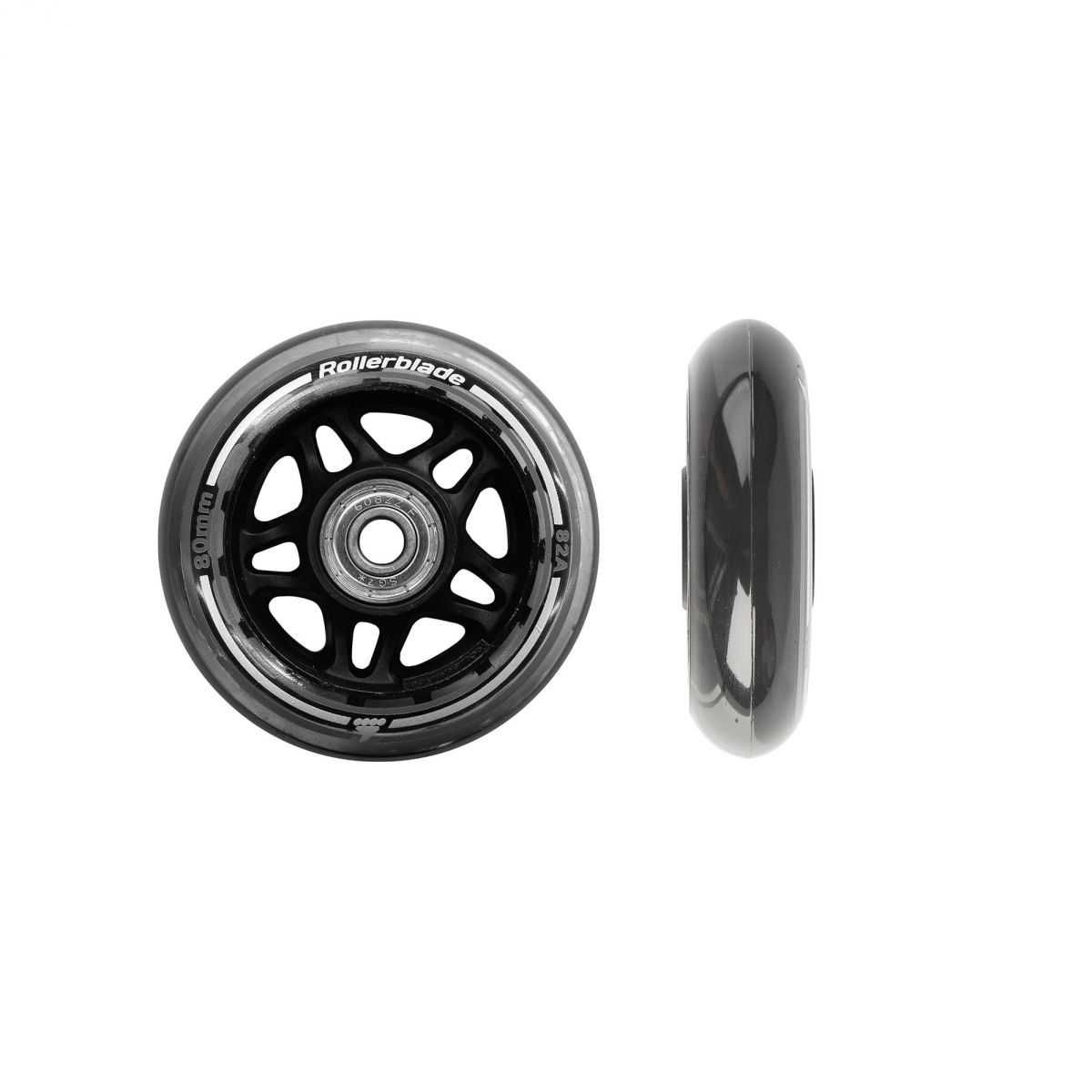 Rollerblade Hjul-kit 80mm/82a + Sg7 - Neutral 8-Pak