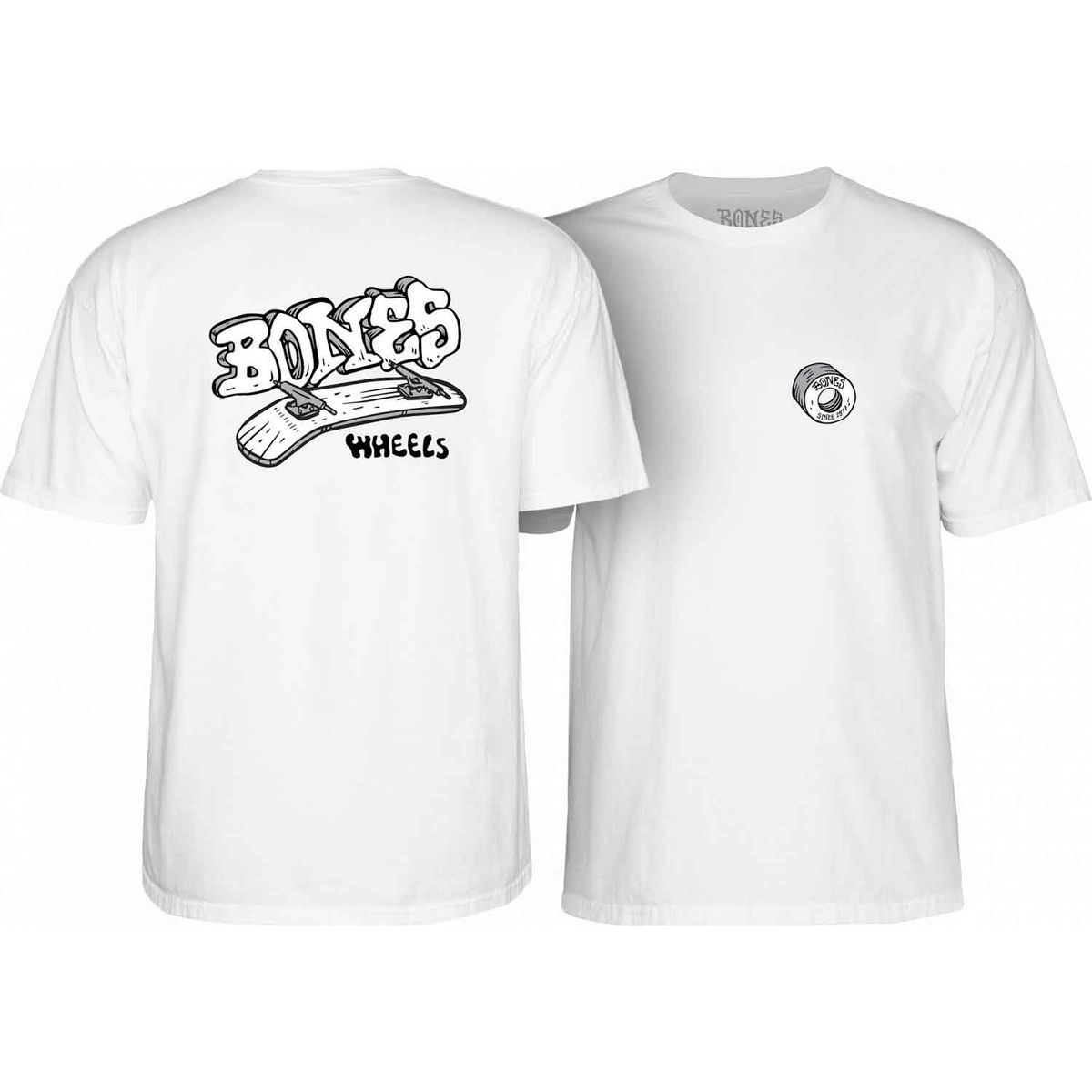 Bones Wheels Heritage Boneless T-Shirt White