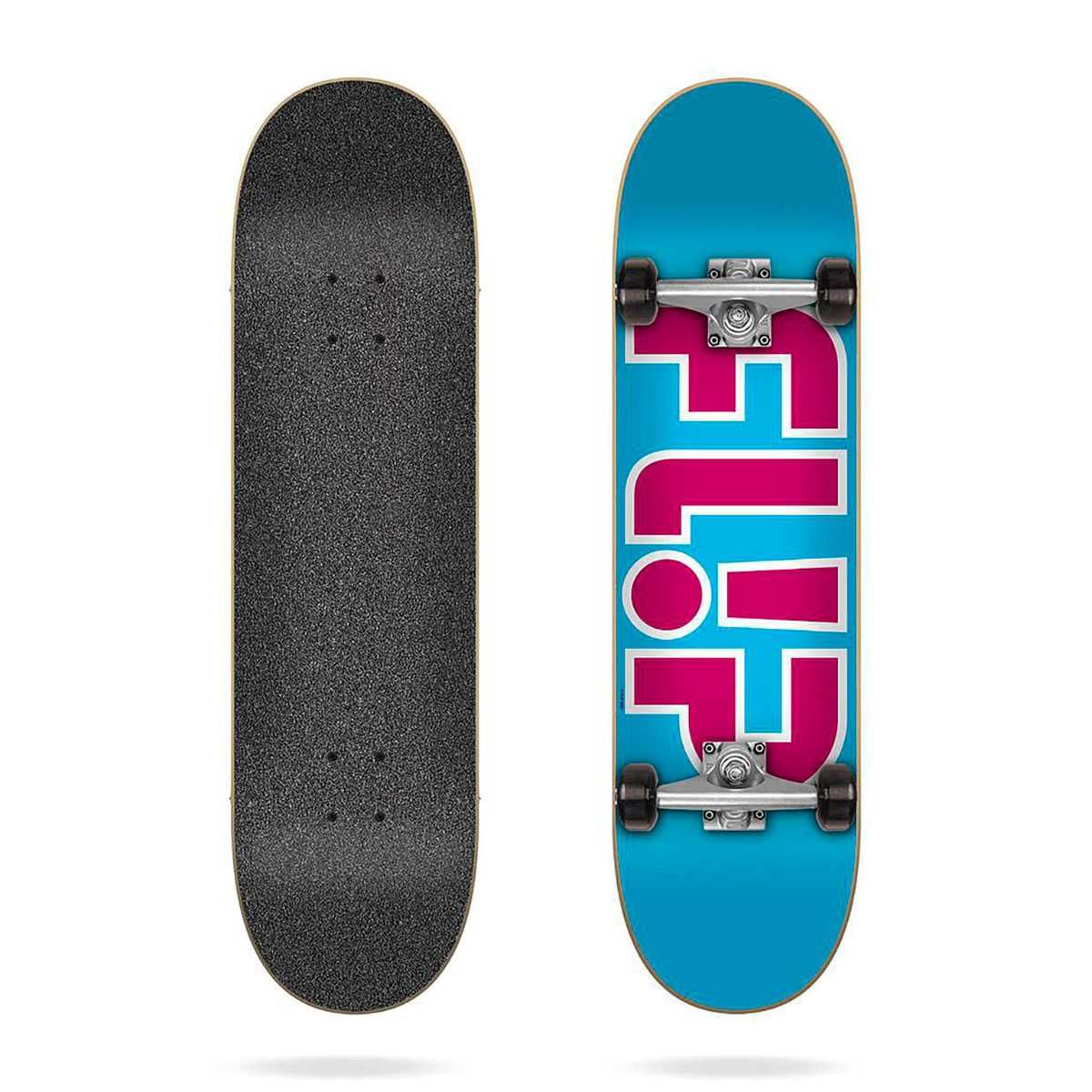 Flip Skateboard Team Outlined Light Blue 7.25 x 28