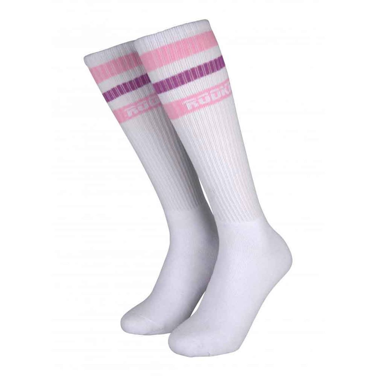 Rookie Stripe Strømper White/Pink/Purple