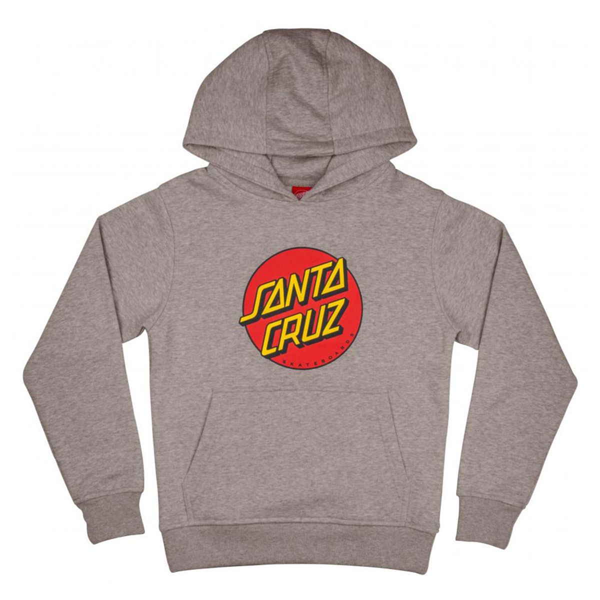 Santa Cruz Youth Classic Dot Hood 8020 Heather Grey