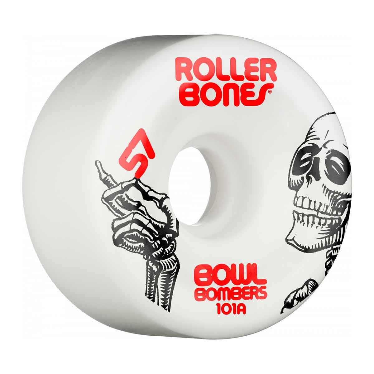 Rollerbones Bowl Bombers Wheel 57 mm 101A White 8pk