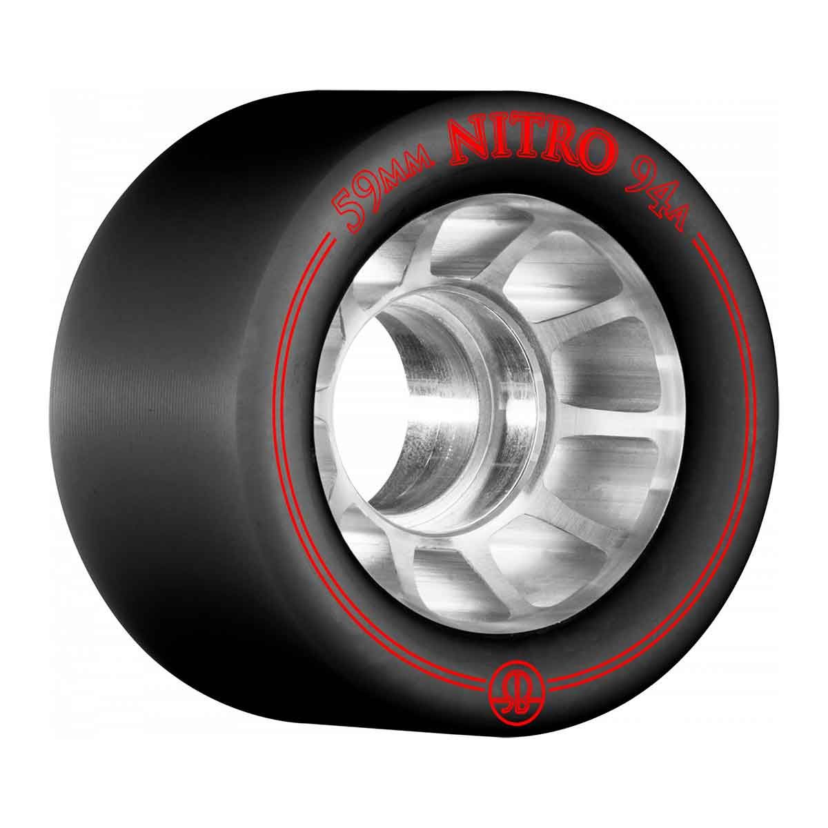 Rollerbones Nitro Wheel 59 mm 94A Black 8pk