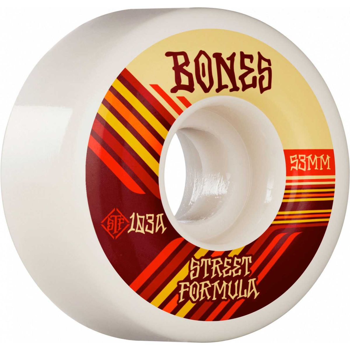 Bones Wheels STF Skateboard Hjul Retros 53mm V4 Wide 103A 4pk